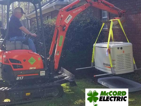 Setting Generac Whole House Generator in Orange Beach AL