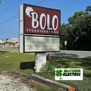 Commercial Sign Electrician Gulf shores AL